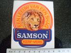 sticker samson logo een leeuw van een shag kerf-vers, Verzamelen, Verzenden, Zo goed als nieuw, Merk