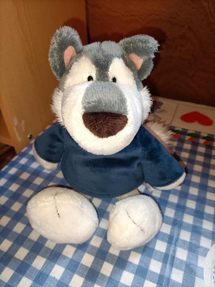 Nici Jack de Husky knuffel grijs 27 cm groot, Kinderen en Baby's, Speelgoed | Knuffels en Pluche, Ophalen of Verzenden