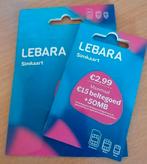 Lebara Simkaart - Nieuw 100 stuks mix Geldig tot 2027, Ophalen of Verzenden, Nieuw, Overige providers, Prepaidkaart