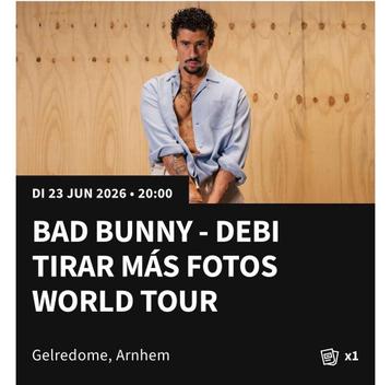 Kaartjes bad bunny 1x beschikbaar voor biedingen