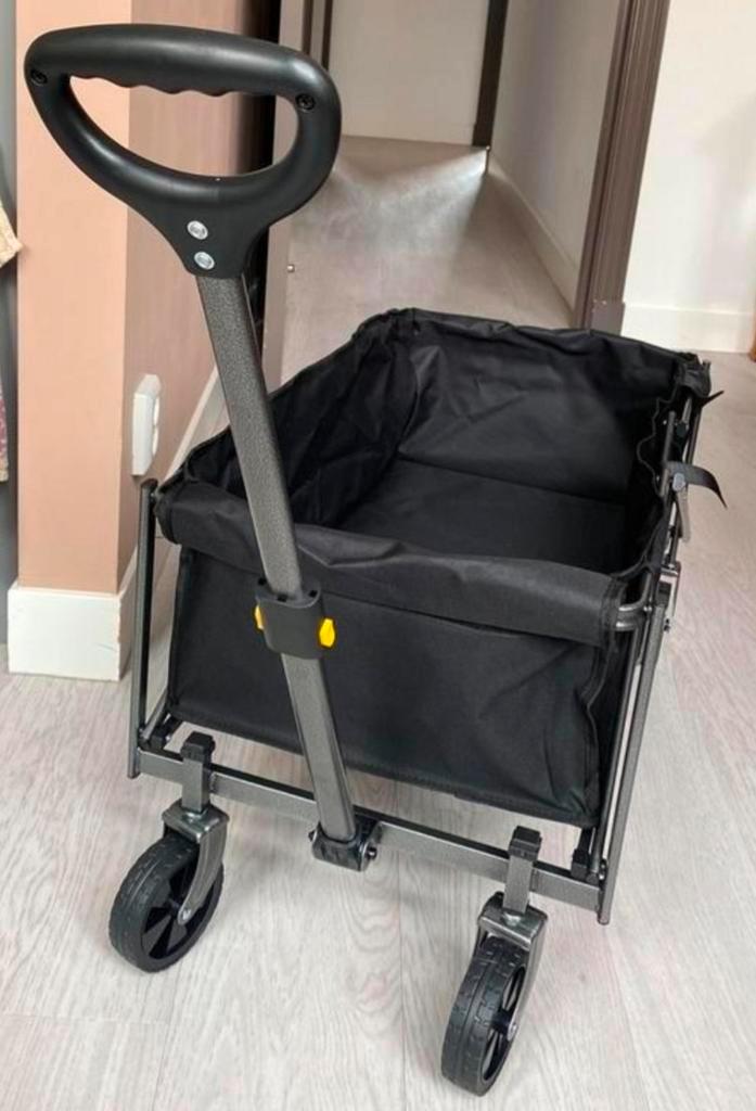 Opvouwbare Bolderkar (Nieuw) draaggewicht 100kg/140L opstape, Caravans en Kamperen, Bolderkarren, Nieuw, Opvouwbaar, Ophalen of Verzenden