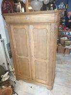 vergrijsd eiken biedermeier halfhoge meidenkast, Antiek en Kunst, Ophalen of Verzenden