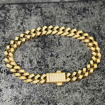 14k gouden armband prachtig schakel nieuw beschikbaar voor biedingen