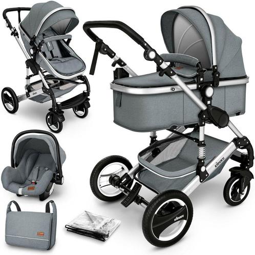 KIDUKU- 3 in 1 combi-kinderwagen- buggy incl. autostoeltje, Kinderen en Baby's, Kinderwagens en Combinaties, Nieuw, Kinderwagen