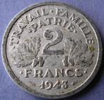 Frankrijk: - 2 frank 1943., Verzenden, Frankrijk, Losse munt