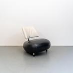 1x Leolux Pallone fauteuil zwart/wit, Ophalen of Verzenden, Zo goed als nieuw, Leer