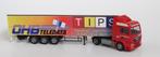 AWM MAN TGS LX van den Bosch TIPS oplegger, Hobby en Vrije tijd, Modelauto's | 1:87, Verzenden, Gebruikt, Bus of Vrachtwagen, AWM