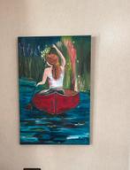 Zelfgemaakt acrylverf schilderij 60x90 cm, Antiek en Kunst, Ophalen