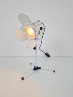 Vintage projector tafellamp wit 40 cm vintage 1970 lamp, N, Ophalen of Verzenden, N, Metaal