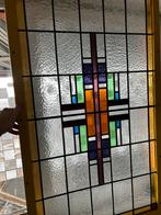 Klassieke glas in lood ramen, Doe-het-zelf en Verbouw, Glas en Ramen, Ophalen, Gevelraam of Ruit, Gebruikt, Glas in lood