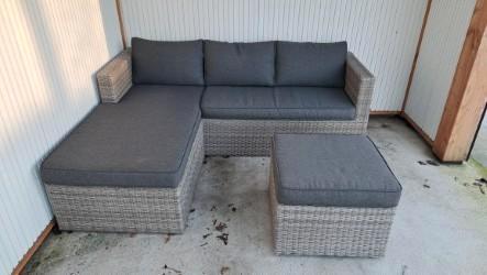 Lounge set, Grijs (Wicker), Tuin en Terras, Overige Tuin en Terras, Nieuw, Ophalen
