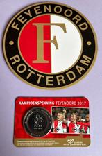 Coincard Kampioenspenning BU 2017 en Feyenoord NFT, Postzegels en Munten, Penningen en Medailles, Verzenden, Overige materialen