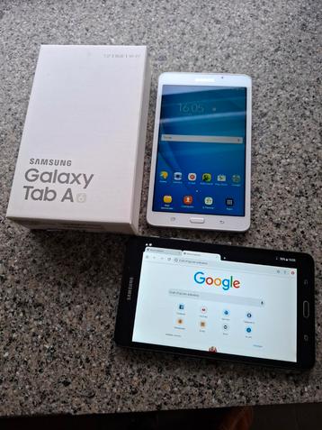 2x Samsung Galaxy Tab A 7" (Wit & Zwart) beschikbaar voor biedingen