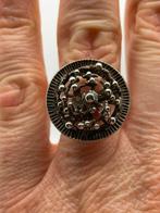 A178 Prachtige zilveren brutalist ring (verstelbaar), Sieraden, Tassen en Uiterlijk, Ophalen of Verzenden, X, Dame, Zilver