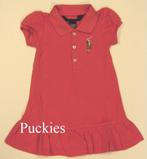 Ralph Lauren Big Pony polojurk coral maat 74 /12M *NIEUW* a, Meisje, Jurkje of Rokje, Nieuw, Ophalen of Verzenden