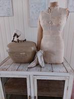 Oud oude antiek antieke paspop mannequin shabby buste, Antiek en Kunst, Ophalen