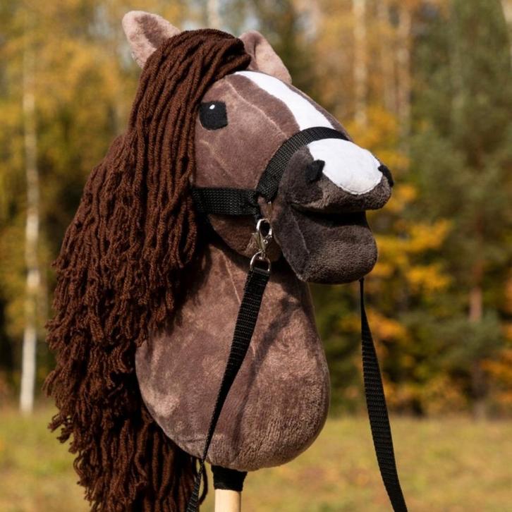 Hobby Horse stokpaard kastanje bruin met Halster | Luxe uitv, Hobby en Vrije tijd, Overige Hobby en Vrije tijd, Nieuw, Ophalen of Verzenden