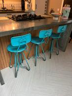 Dutchbone Ovid Vintage blauwe krukken 3 stuks, Ophalen, 60 tot 90 cm, Zo goed als nieuw, Metaal