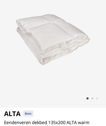 2 stuks: Eendenveren dekbed 135x200 ALTA warm beschikbaar voor biedingen