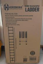 Telescoop ladder 3.8m, Doe-het-zelf en Verbouw, Ladders en Trappen, Ophalen of Verzenden, Zo goed als nieuw, Ladder, Opvouwbaar of Inschuifbaar