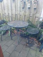 Bistro set tuinset metaal, Ophalen, Gebruikt, Overige materialen, 2 zitplaatsen