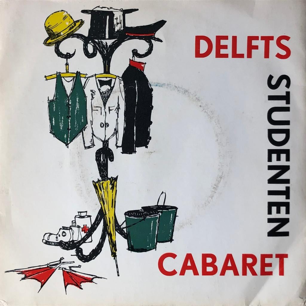 1962 Delfts Studenten Cabaret 2x EP Jantje v Leyden+Collecte, Verzenden, 7 inch, Zo goed als nieuw, Humor en Cabaret
