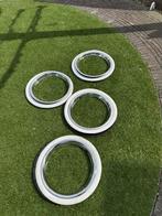 RVS Velg ringen met whitewalls voor 16 inch wielen, Auto diversen, Wieldoppen, Ophalen, Gebruikt