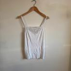 White Lace Cami Top met kant maat S, Kleding | Dames, Tops, Wit, Ophalen of Verzenden, Zo goed als nieuw, Vintage