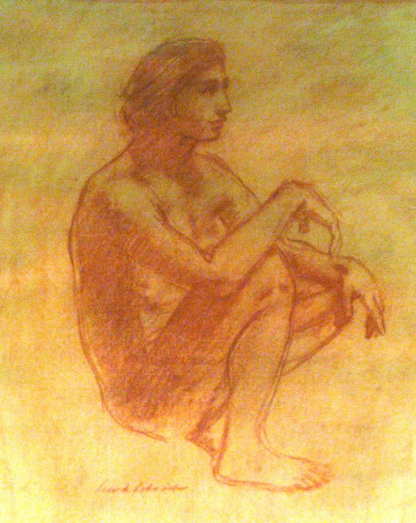 Roodkrijttekening Sierk Schröder, Ophalen