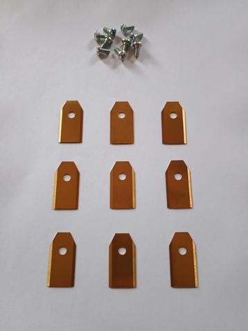 Gardena Titanium Gold robotmaaier mesjes set met bevestiging beschikbaar voor biedingen