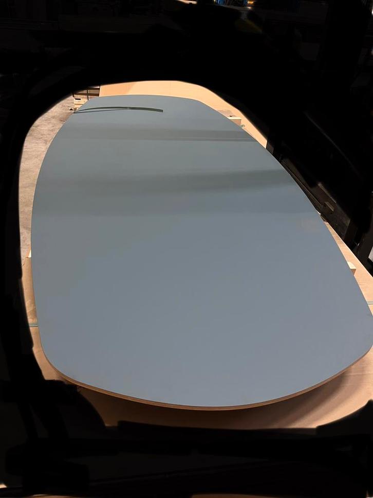 Zwaar tafelblad berken, Huis en Inrichting, Tafelonderdelen, Nieuw, Tafelblad, 200 cm of meer, 100 tot 150 cm, Ovaal, Overige houtsoorten