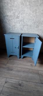 Twee WOOOD nachtkastjes, Ophalen, Gebruikt, Minder dan 45 cm, 55 tot 70 cm