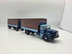 Tekno Scania L76 Van der Kooy Makkum huifcombi, Ophalen of Verzenden, Nieuw, Bus of Vrachtwagen, Tekno