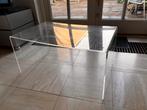 Vintage Plexiglas Tafel - Jaren '70 Stijl, Kunststof, Gebruikt, 100 tot 150 cm, Minder dan 50 cm