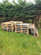 14 pallets - OPHALEN DONDERDAG 30-10 tussen 13.00-17.00 uur, Doe-het-zelf en Verbouw, Hout en Planken, Ophalen, Gebruikt, 50 mm of meer