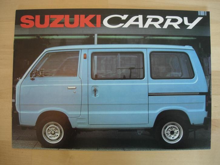 Suzuki Carry Brochure 1980 Bestelwagen Pick-up, Boeken, Auto's | Folders en Tijdschriften, Zo goed als nieuw, Overige merken, Ophalen