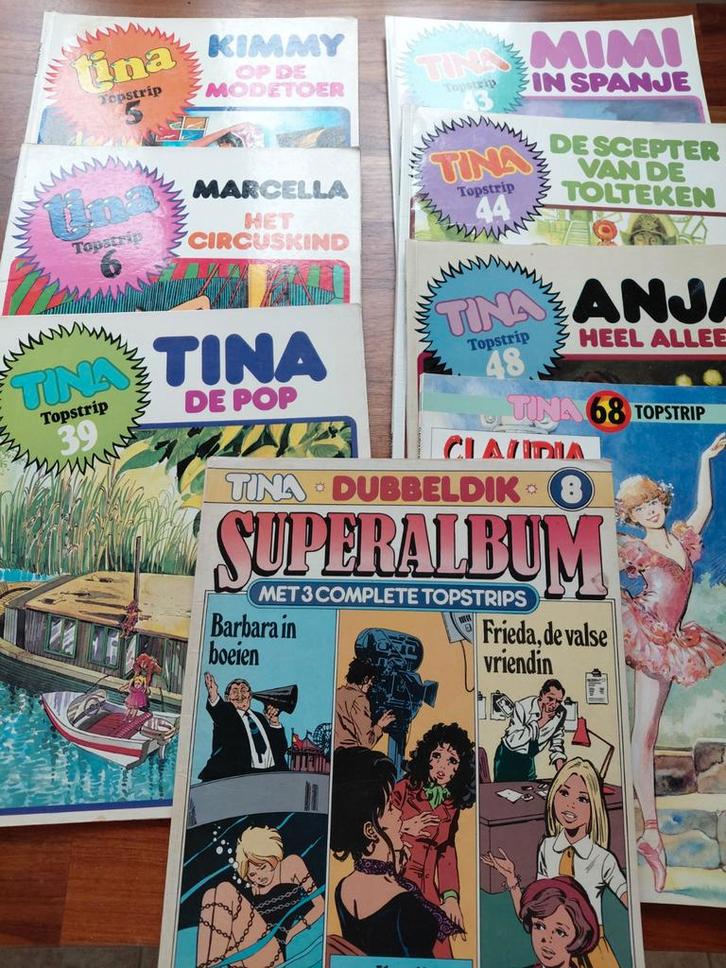 Tina Topstrips en superalbum zie omschrijving, Boeken, Strips | Comics, Gelezen, Meerdere comics, Europa, Ophalen of Verzenden
