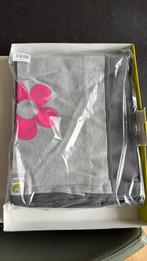 Draagdoek ByKay antraciet met roze bloem, nieuw, Ophalen of Verzenden, Nieuw, Buik, Rug of Zij, Draagdoek