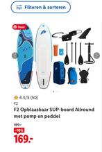 F2 Opblaasbaar SUP-board Allround met pomp en peddel new one, Watersport en Boten, Kano's, Met peddels, Eén persoon, Verzenden