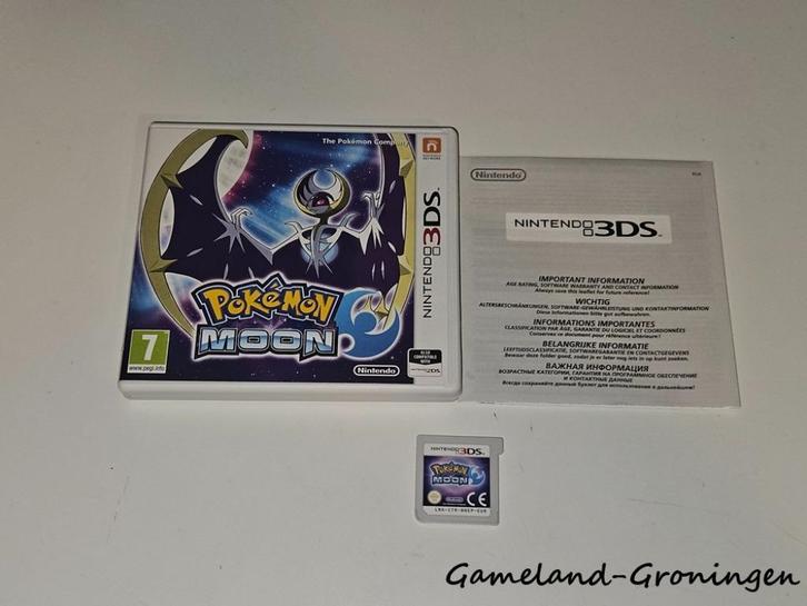 Pokemon Moon (3DS) Compleet, Spelcomputers en Games, Games | Nintendo 2DS en 3DS, Gebruikt, 1 speler, Vanaf 3 jaar, Ophalen of Verzenden