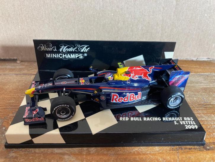 ✅ Sebastian Vettel 1:43 2009 Red Bull Racing Renault RB5, Verzamelen, Automerken, Motoren en Formule 1, Nieuw, Formule 1, Ophalen of Verzenden