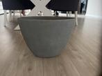 Grijze bloempot - Beton/Steen, Ophalen, Gebruikt, 40 cm of meer, Rond