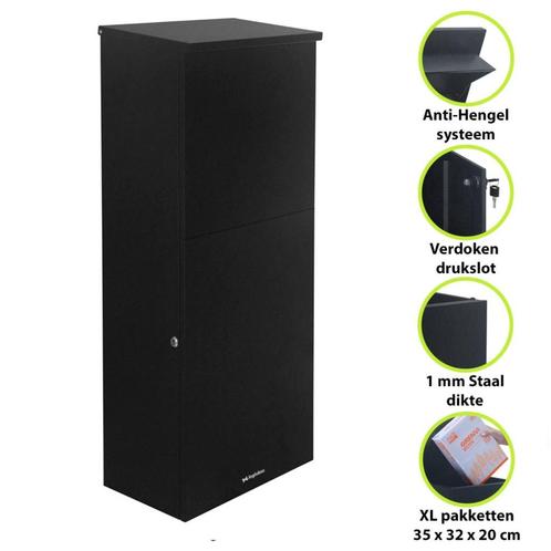 Logixbox - Pakket Brievenbus - Gratis sticker, Tuin en Terras, Brievenbussen, Nieuw, Staande brievenbus, Staal, Ophalen of Verzenden