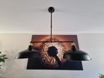 Industriële Hanglamp met Twee Lampen, Ophalen, Gebruikt, Industrieel / goud, Metaal
