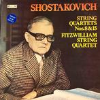 lp klassiek vinyl Shostakovich Fitzwilliam string quartet 8, Ophalen of Verzenden, Zo goed als nieuw, 12 inch