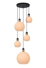 Lucide JULIUS - Hanglamp - 5xE27 - Opaal verpakkingschade, Huis en Inrichting, Lampen | Hanglampen, Nieuw, Ophalen of Verzenden