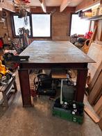 Werkbank / lastafel, Doe-het-zelf en Verbouw, Ophalen, Gebruikt, 120 tot 170 cm, Bankschroef