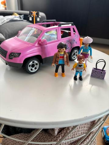 Playmobil familiewagen roze met poppetjes 9404 beschikbaar voor biedingen