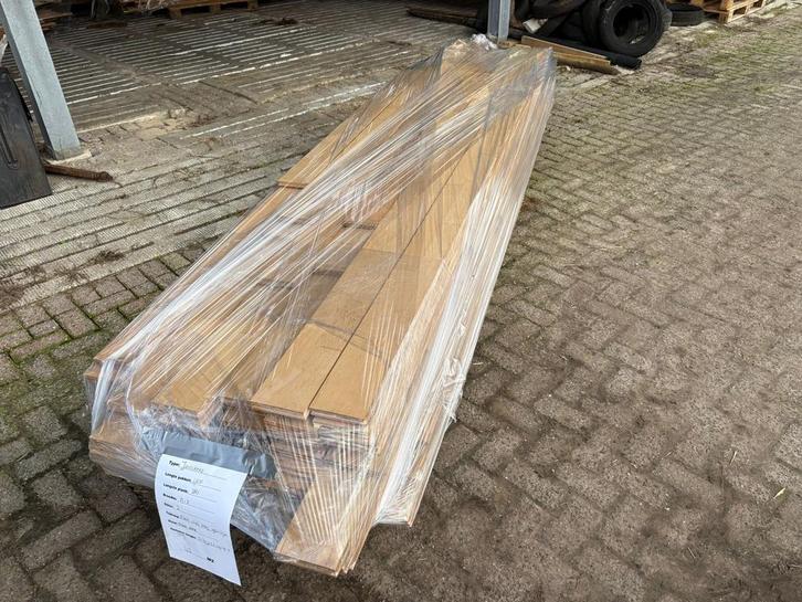 Junckers massief beuken houten vloer, 43 m2, 13 cm breed, Doe-het-zelf en Verbouw, Vloerdelen en Plavuizen, Gebruikt, Vloerdelen of -planken