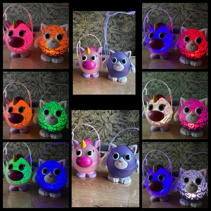 Set: 2xkinderlamp leeslamp plafondprojectie unicorn&poes, Kinderen en Baby's, Kinderkamer | Inrichting en Decoratie, Zo goed als nieuw